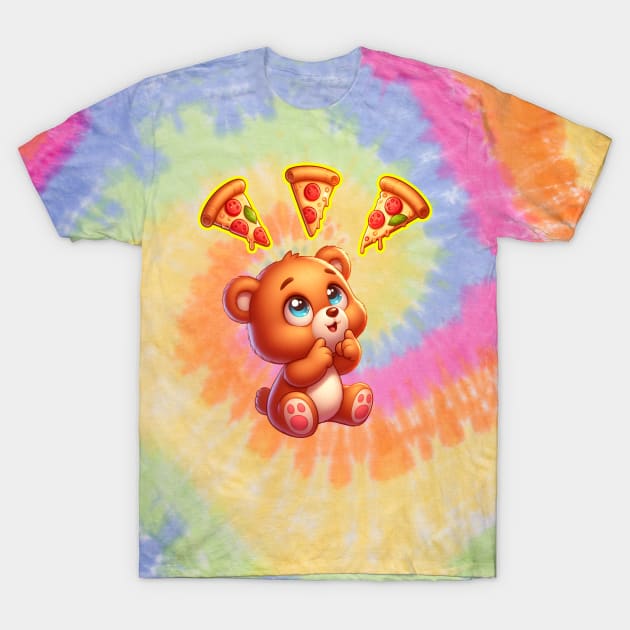 Pizza Delirium Cute Kawaii T-Shirt by Teddy Club